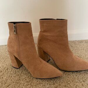 Mauve Suede booties